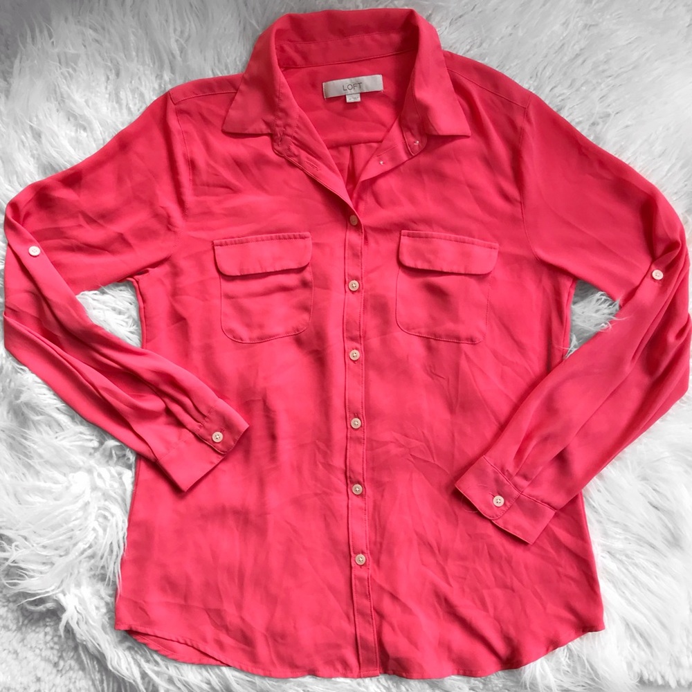 New Ann Taylor Loft Button Down Blouse - image 6